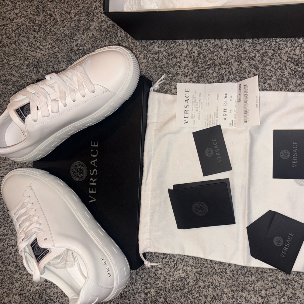Versace Men's Classic White Sneakers